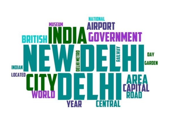 New Delhi Typography Sublimation: Inspire Your Creative Projects with Hand-Drawn Word Clouds