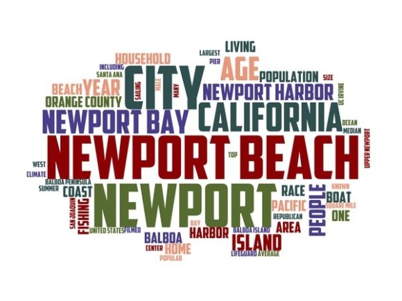 Newport Beach Typography Background