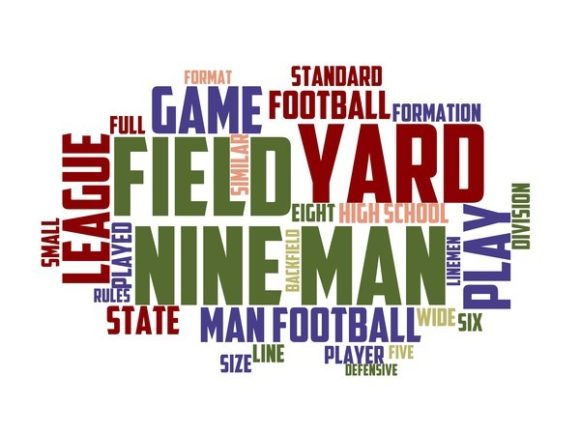 Nine Man Football Typography Tie Dye