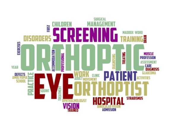 Orthoptics Typography Background