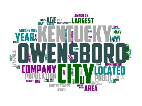 Owensboro Typography Sticker: A Hand-Drawn Word Cloud That Actually Fits Your Life