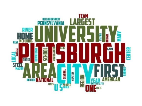 Pittsburg Typography Sticker