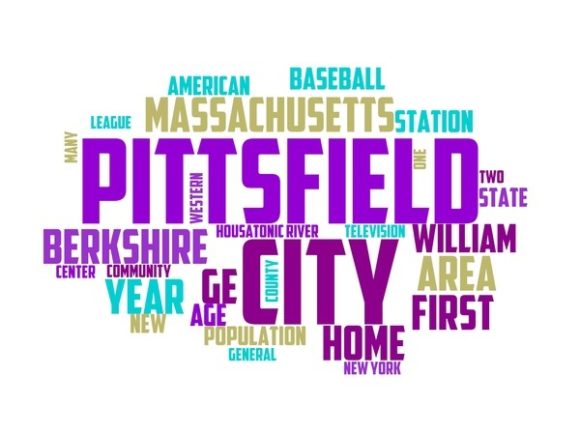 Pittsfield Typography Tumbler: A Vibrant Wordcloud for Creative Expression