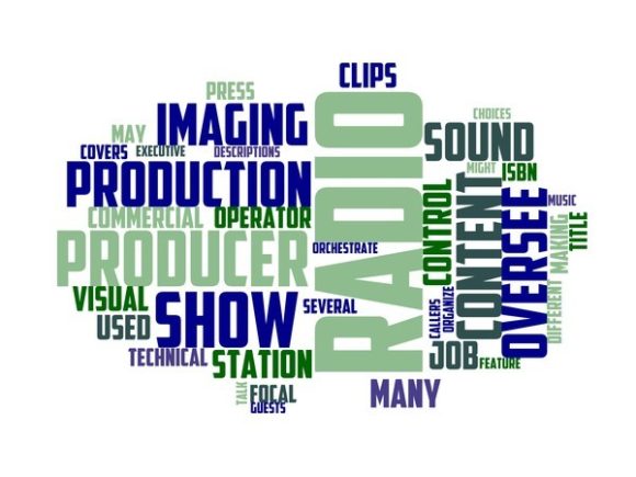 Radio Producer Typography Tshirt